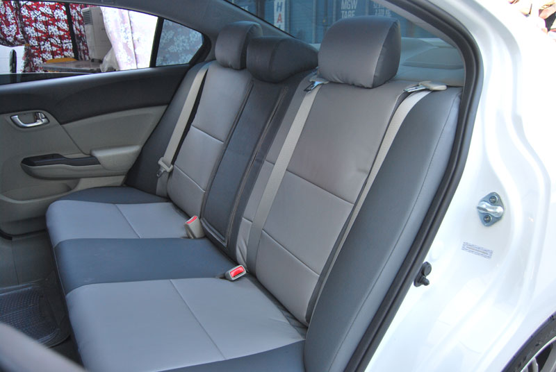 Leather seat cover for honda civic #7