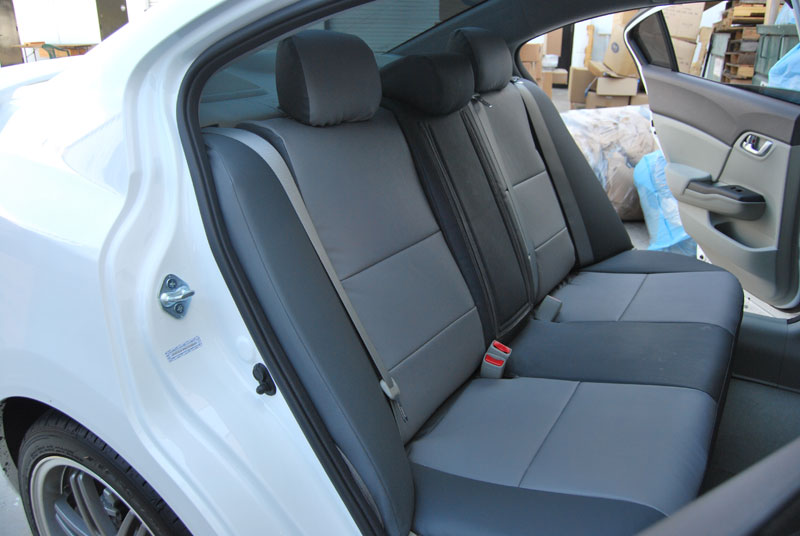 Leather seat cover for honda civic 2012 #2